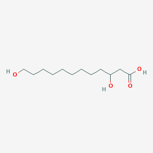 molecular formula C12H24O4 B1258598 3,12-Dihydroxylauric acid 