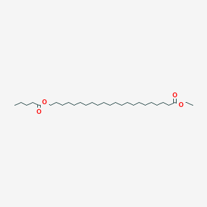 molecular formula C29H56O4 B12586040 Ethyl 22-(pentanoyloxy)docosanoate CAS No. 646535-53-7