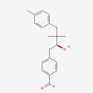 molecular formula C20H24O2 B12586084 Benzaldehyde, 4-[(2S)-2-hydroxy-3,3-dimethyl-4-(4-methylphenyl)butyl]- CAS No. 647033-35-0