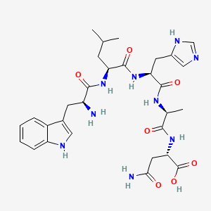 molecular formula C30H41N9O7 B12586102 L-Tryptophyl-L-leucyl-L-histidyl-L-alanyl-L-asparagine CAS No. 648424-51-5