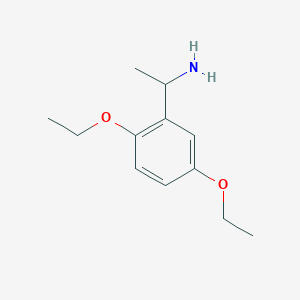 molecular formula C12H19NO2 B12586104 1-(2,5-Diethoxyphenyl)ethan-1-amine CAS No. 634149-47-6