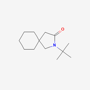 molecular formula C13H23NO B12586125 2-Azaspiro[4.5]decan-3-one, 2-(1,1-dimethylethyl)- CAS No. 650599-21-6