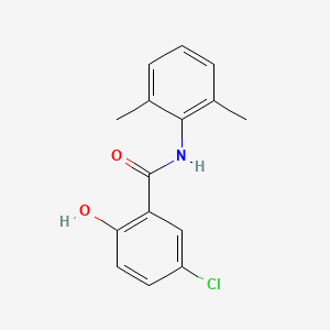molecular formula C15H14ClNO2 B12586155 5-Chloro-N-(2,6-dimethylphenyl)-2-hydroxybenzamide CAS No. 634185-92-5