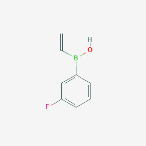 molecular formula C8H8BFO B12586171 Borinic acid, ethenyl(3-fluorophenyl)- CAS No. 871817-29-7