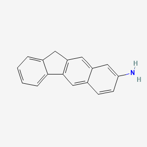 molecular formula C17H13N B12586181 11H-Benzo[b]fluoren-8-amine CAS No. 646058-60-8