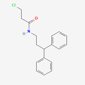 molecular formula C18H20ClNO B12586261 3-Chloro-N-(3,3-diphenyl-propyl)-propionamide CAS No. 573995-31-0