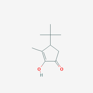molecular formula C10H16O2 B12586269 2-Cyclopenten-1-one, 4-(1,1-dimethylethyl)-2-hydroxy-3-methyl- CAS No. 647024-60-0
