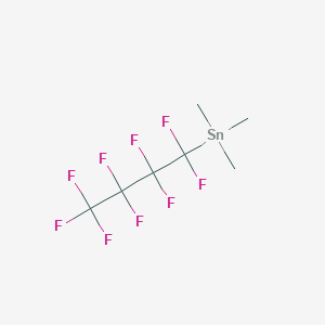 molecular formula C7H9F9Sn B12586294 Trimethyl(nonafluorobutyl)stannane CAS No. 876903-01-4