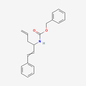 molecular formula C20H21NO2 B12586355 Benzyl (1-phenylhexa-1,5-dien-3-yl)carbamate CAS No. 646480-77-5