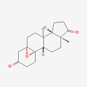 molecular formula C18H24O3 B1258637 Estrane-3,17-dione, 5,10-epoxy-, (5beta)- CAS No. 5190-31-8