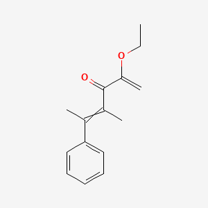 molecular formula C15H18O2 B12586395 2-Ethoxy-4-methyl-5-phenylhexa-1,4-dien-3-one CAS No. 647024-55-3