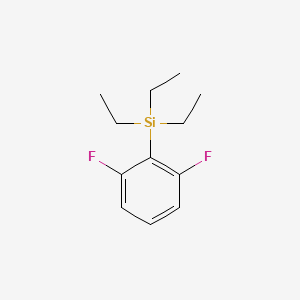 molecular formula C12H18F2Si B12586403 Silane, (2,6-difluorophenyl)triethyl- CAS No. 651027-02-0