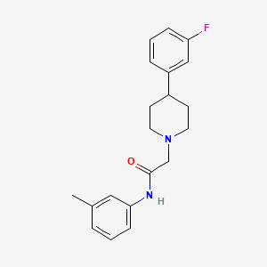 molecular formula C20H23FN2O B12586420 2-[4-(3-fluorophenyl)piperidin-1-yl]-N-(m-tolyl)acetamide CAS No. 630116-53-9