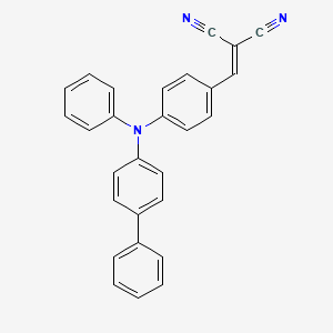 molecular formula C28H19N3 B12586459 ({4-[([1,1'-Biphenyl]-4-yl)(phenyl)amino]phenyl}methylidene)propanedinitrile CAS No. 644996-63-4
