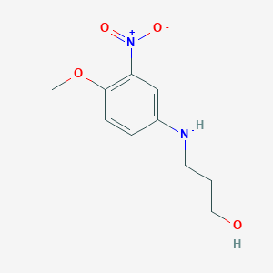 molecular formula C10H14N2O4 B1258650 N-(3-hydroxypropyl)-4-methoxy-3-nitroaniline 