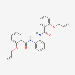 molecular formula C26H24N2O4 B12586531 N,N'-(1,2-Phenylene)bis{2-[(prop-2-en-1-yl)oxy]benzamide} CAS No. 482636-37-3