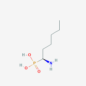 molecular formula C6H16NO3P B12586532 [(1S)-1-aminohexyl]phosphonic acid CAS No. 342385-57-3