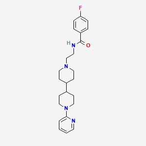 molecular formula C24H31FN4O B12586544 4-Fluoro-N-{2-[1'-(pyridin-2-yl)[4,4'-bipiperidin]-1-yl]ethyl}benzamide CAS No. 648896-03-1