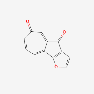 molecular formula C12H6O3 B12586591 Azuleno[1,2-B]furan-4,6-dione CAS No. 647845-18-9