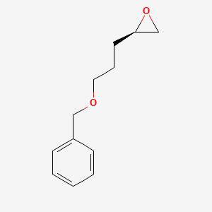 molecular formula C12H16O2 B12586594 (2R)-2-[3-(Benzyloxy)propyl]oxirane CAS No. 651057-23-7