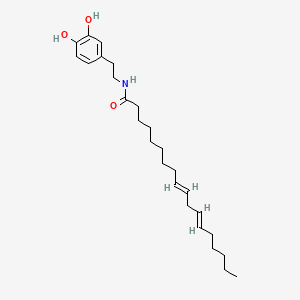 molecular formula C26H41NO3 B1258661 (9E,12E)-N-[2-(3,4-dihydroxyphenyl)ethyl]octadeca-9,12-dienamide 
