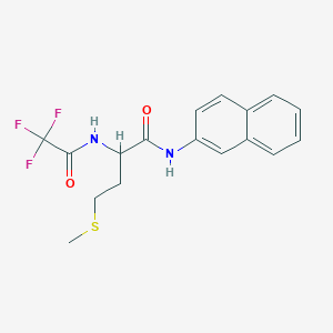 molecular formula C17H17F3N2O2S B12586671 N-Naphthalen-2-yl-N~2~-(trifluoroacetyl)methioninamide CAS No. 644985-82-0
