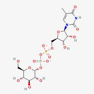 Thymidine 5'-(trihydrogen diphosphate), P'-(alpha-D-glucopyranosyl) ester