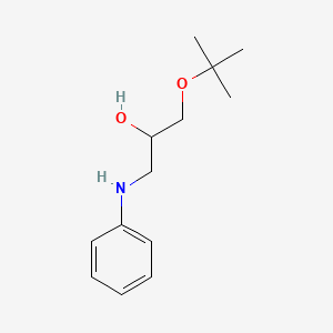 molecular formula C13H21NO2 B12586703 2-Propanol, 1-(1,1-dimethylethoxy)-3-(phenylamino)- CAS No. 615539-51-0