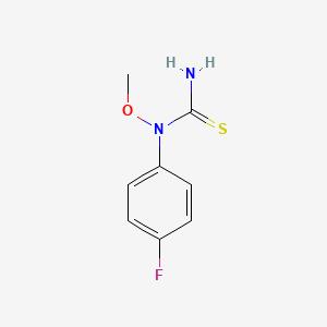 molecular formula C8H9FN2OS B12586710 N-(4-Fluorophenyl)-N-methoxythiourea CAS No. 643042-50-6