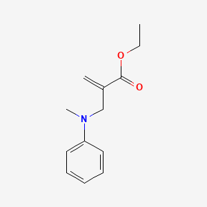 molecular formula C13H17NO2 B12586778 Ethyl 2-{[methyl(phenyl)amino]methyl}prop-2-enoate CAS No. 647018-73-3