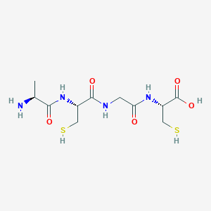 molecular formula C11H20N4O5S2 B12586791 L-Alanyl-L-cysteinylglycyl-L-cysteine CAS No. 644994-65-0
