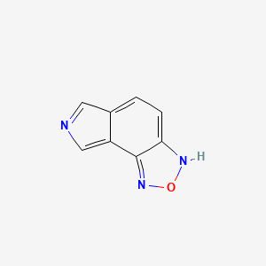 molecular formula C8H5N3O B12586800 7H-Pyrrolo[3,4-e]-2,1,3-benzoxadiazole 