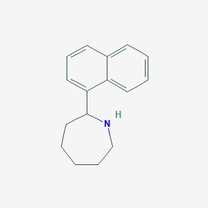 molecular formula C16H19N B12586858 2-(Naphthalen-1-yl)azepane 