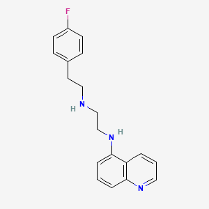 molecular formula C19H20FN3 B12586903 N~1~-[2-(4-Fluorophenyl)ethyl]-N~2~-(quinolin-5-yl)ethane-1,2-diamine CAS No. 627527-45-1