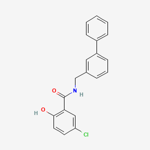 molecular formula C20H16ClNO2 B12586910 N-[([1,1'-Biphenyl]-3-yl)methyl]-5-chloro-2-hydroxybenzamide CAS No. 648924-93-0