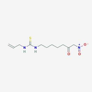 molecular formula C11H19N3O3S B12586934 Thiourea, N-(7-nitro-6-oxoheptyl)-N'-2-propenyl- CAS No. 325720-79-4