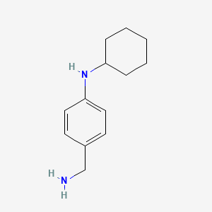 molecular formula C13H20N2 B12586970 4-(Aminomethyl)-N-cyclohexylaniline CAS No. 648420-76-2