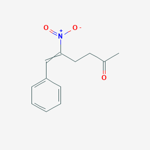 molecular formula C12H13NO3 B12587029 5-Nitro-6-phenylhex-5-en-2-one CAS No. 877956-10-0