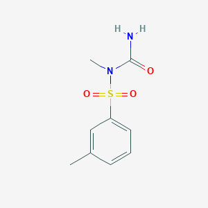 molecular formula C9H12N2O3S B12587053 N-Carbamoyl-N,3-dimethylbenzene-1-sulfonamide CAS No. 646068-96-4