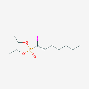 molecular formula C11H22IO3P B12587060 Diethyl (1-iodohept-1-en-1-yl)phosphonate CAS No. 650612-97-8