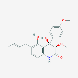 molecular formula C22H25NO5 B1258707 Peniprequinolone 