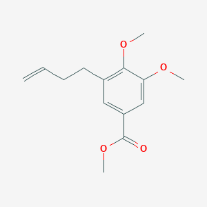molecular formula C14H18O4 B12587079 Methyl 3-(but-3-en-1-yl)-4,5-dimethoxybenzoate CAS No. 647855-48-9