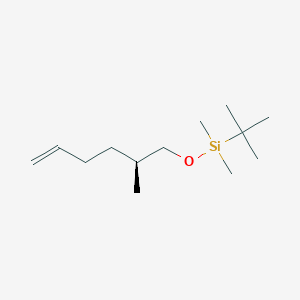 molecular formula C13H28OSi B12587089 tert-Butyl(dimethyl){[(2S)-2-methylhex-5-en-1-yl]oxy}silane CAS No. 565193-93-3