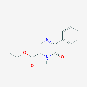 molecular formula C13H12N2O3 B12587097 Ethyl 6-oxo-5-phenyl-1,6-dihydropyrazine-2-carboxylate CAS No. 874910-68-6
