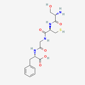 molecular formula C17H24N4O6S B12587147 L-Seryl-L-cysteinylglycyl-L-phenylalanine CAS No. 649756-20-7