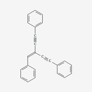 molecular formula C24H16 B12587153 1,5-Diphenyl-3-benzylidene-1,4-pentadiyne CAS No. 610283-14-2