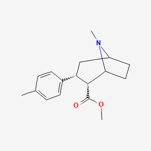molecular formula C17H23NO2 B1258718 methyl (2R,3R)-8-methyl-3-(4-methylphenyl)-8-azabicyclo[3.2.1]octane-2-carboxylate 