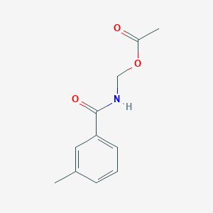 molecular formula C11H13NO3 B12587196 [(3-methylbenzoyl)amino]methyl Acetate CAS No. 630117-18-9