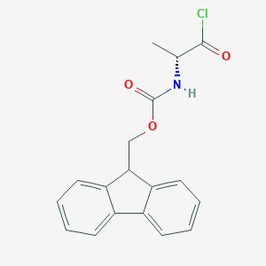 molecular formula C18H16ClNO3 B125872 Fmoc-D-丙氨酰氯 CAS No. 144073-15-4