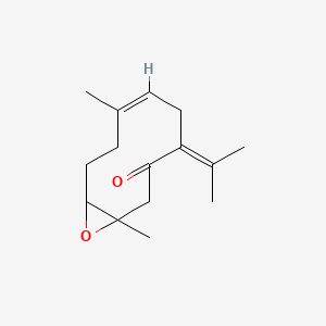 molecular formula C15H22O2 B1258720 1,10-Epoxygermacrone CAS No. 52061-45-7